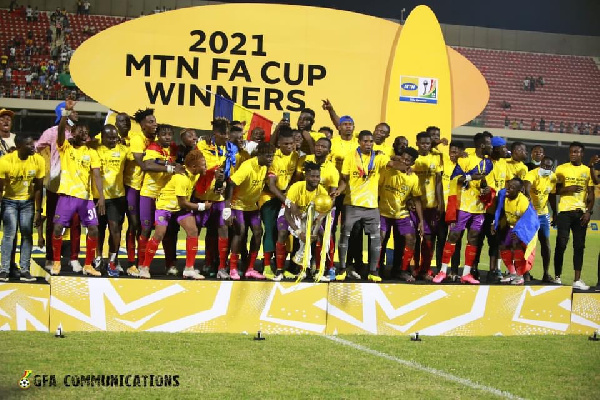 Accra Hearts of Oak won the 2020/2021 Ghana Premier League and the FA Cup