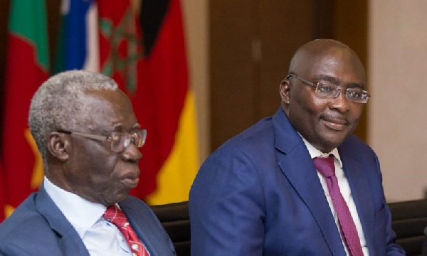 Osafo Maafo, Senior Minister(L) & Dr Mahamudu