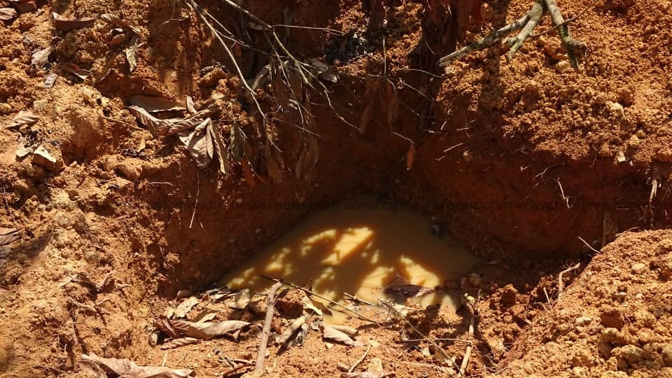 File photo of a galamsey pit