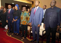 President Nana Addo Dankwa Akufo-Addo (middle)