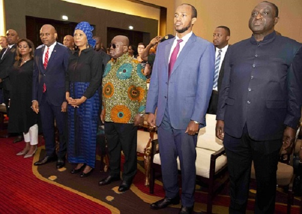 President Nana Addo Dankwa Akufo-Addo (middle)