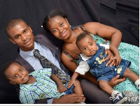 Late Captain Maxwell Adam Mahama with his wife and children