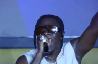 Stonebwoy performing at closing ceremony of the 13th African Games