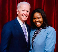 President-elect Joe Biden and Adjoa Asamoah. Photo credit: Watch The Yard