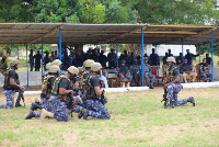 Customs preventive pfficials undergoing training