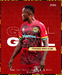 Asante Kotoko striker Francis Andy Kumi