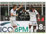 Caleb Ekuban scores as Genoa draw with AC Milan in a six-goal thriller