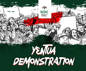 Flyer for the NDC Youth Wing E-levy protest