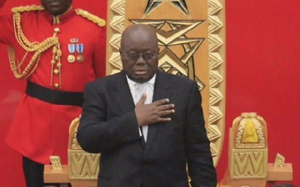 President Nana Addo Dankwa Akufo-Addo in parliament