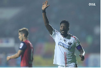 NorthEast United striker Asamoah Gyan