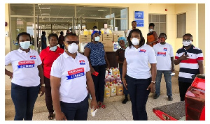 Members of the P4C at the presentation of the items at Ga East Municipal Hospital, at Kwabenya