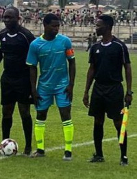 Alhassan Inusah (the defender) and some referees