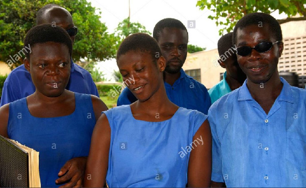 File photo: Visually impaired students