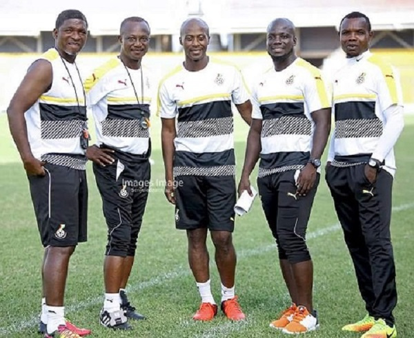 Black Stars Coach Kwesi Appiah and his staff