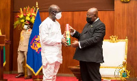 President Nana Akufo-Addo (r) and Finance Minister Ken Ofori Atta (l)