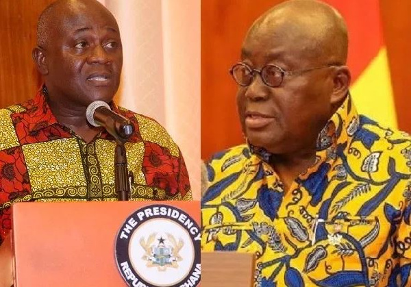 Dan Botwe, Minister of Regional Reorganisation and President Akufo-Addo