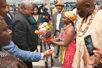 Former President John Dramani Mahama led the NDC delegation to the USA