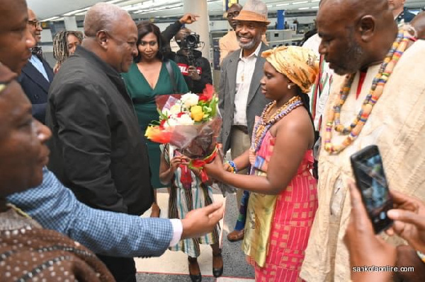 Former President John Dramani Mahama led the NDC delegation to the USA