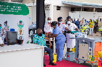 President Nana Addo Dankwa Akufo-Addo taking the covid vaccine