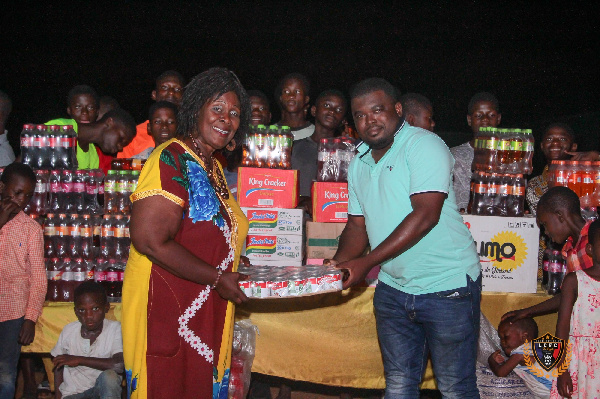 The team presented provisions and foods worth thousands of cedis to support the Orphanage