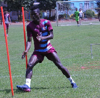 Samuel Sarfo training hard for next season