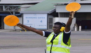 Felicia Edem Attipoe, Ghana's first aircraft marshaller