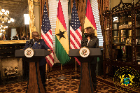 President Akufo-Addo and US Vice President Kamala Harris