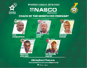 The shortlist for coaches of the month