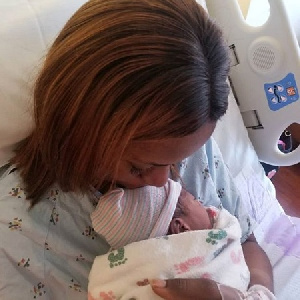 More Photos Of Linda Ikejis Son Baby