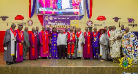 Akufo-Addo with leadership of the Church