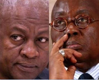 Former President John Dramani Mahama and his successor, Nana Addo Dankwa Akufo-Addo