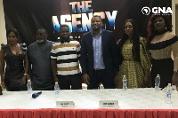 Some cast and crew at the unveiling of the premiere in Accra