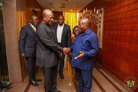 President Nana Addo Dankwa Akufo-Addo with John Dramani Mahama