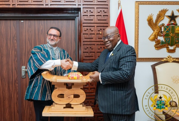 Akufo-Addo thanked Ambassador Bijam Gerami Nazoksara of Iran