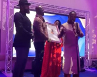 Kennedy Agyapong is seen here picking up his award