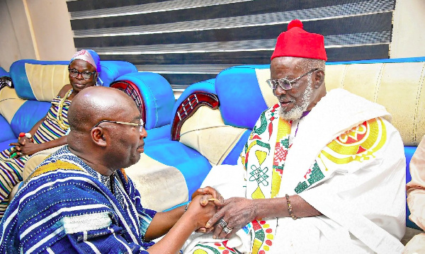 Dr. Mahamudu Bawumia and Sandem-Nab, Paramount Chief of Builsa Traditional Area