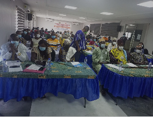 Cross section of participants at the Pwalugu Multi-Sector Purpose Stakeholder forum