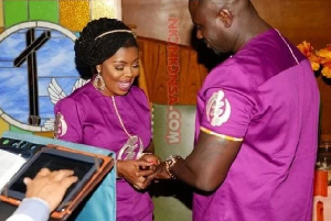 Afia Schwarzenegger and Lawrence Abroakwah