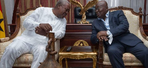 President Akufo-Addo and John Dramani Mahama, NDC flagbearer