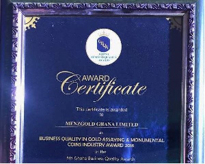 Menzgold Ghana Limited is a Ghanaian company that undertakes dealership in Gold