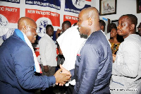 President Nana Akufo-Addo at the party headquarters