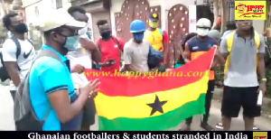 Stranded Ghanaian players, students in India