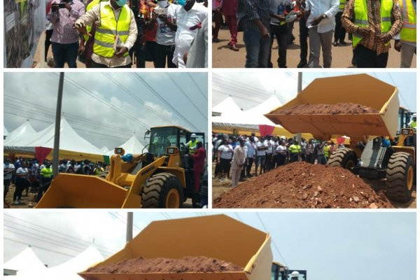 Minister of Roads and Highways has cut sod for the rehabilitation work