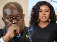 President Akufo-Addo and Afia Scwarzenegger