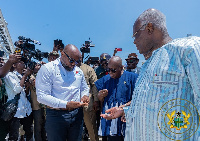 President Akufo-Addo, McDan and Trade Minister K.T Hammond