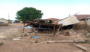 Several properties have been destroyed by the floods