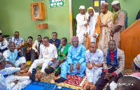 The pastors joined Dr. Mahamudu Bawumia at the mosque to pray