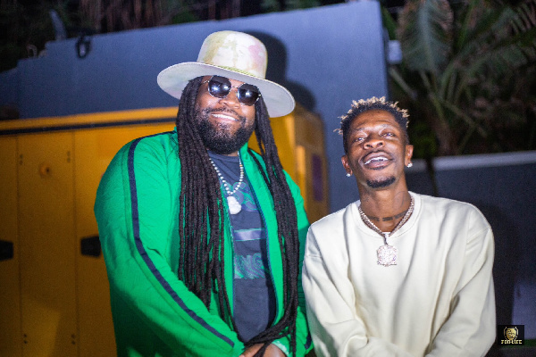 Shatta Wale and his guest Gramps Morgan