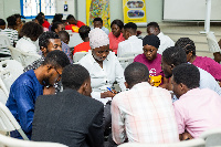 Some students at a Readytowork session