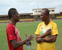 Asamoah Gyan and Black Stars Coach Kwesi Appiah